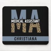 Aangepaste MA Medical Assistant-lade afdrukken Muismat (Voorkant)