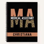 Aangepaste MA Medical Assistant-lade afdrukken Notitieboek (Voorkant)