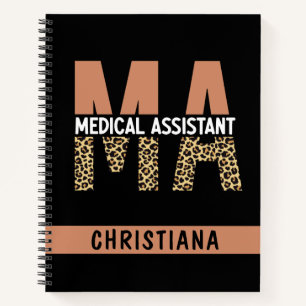 Aangepaste MA Medical Assistant-lade afdrukken Notitieboek