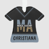 Aangepaste MA Medical Assistant-lade afdrukken Ornament (voorkant)