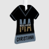 Aangepaste MA Medical Assistant-lade afdrukken Ornament (voorkant)