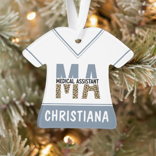 Aangepaste MA Medical Assistant-lade afdrukken Ornament (Boom)