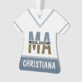 Aangepaste MA Medical Assistant-lade afdrukken Ornament (voorkant)