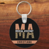 Aangepaste MA Medical Assistant-lade afdrukken Sleutelhanger (Voorkant)