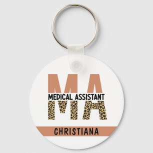 Aangepaste MA Medical Assistant-lade afdrukken Sleutelhanger
