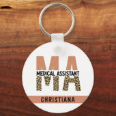 Aangepaste MA Medical Assistant-lade afdrukken Sleutelhanger (Voorkant)