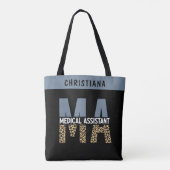 Aangepaste MA Medical Assistant-lade afdrukken Tote Bag (Achterkant)