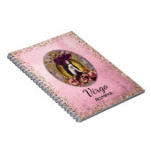 Aangepaste  Maagd Roze Goud Glitter Notitieboek (Rechterzijde)