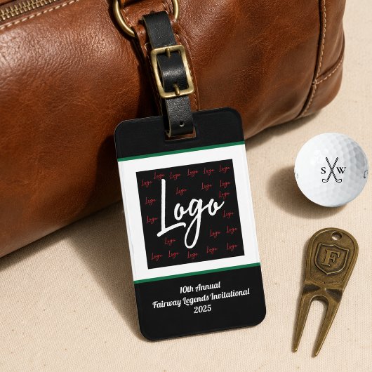 Aangepaste Maak Je Eigen Logo Golf Toernooi Bagagelabel