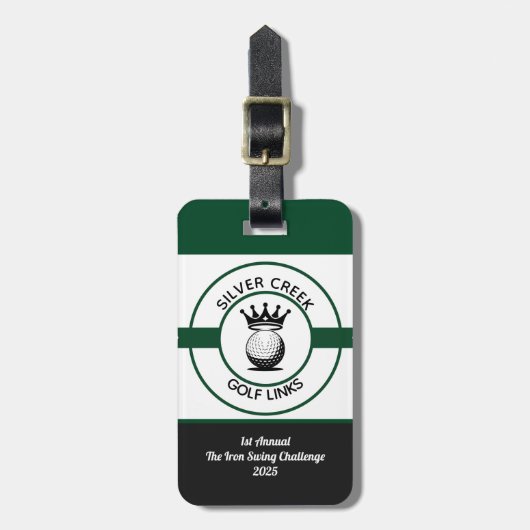 Aangepaste Maak Uw Eigen Golf Toernooi Bagage Labe Bagagelabel (Voorkant verticaal)