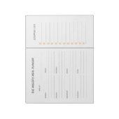 Aangepaste Maaltijdplanner en boodschappenlijst Notitieblok (Linkerzijde)