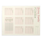 Aangepaste maaltijdplanner notitieblok (Voorkant)