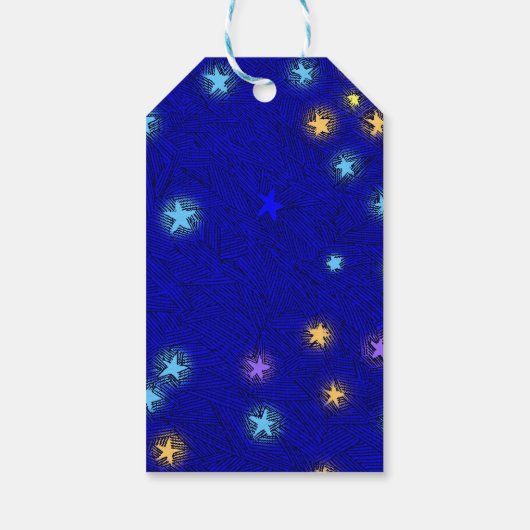 Aangepaste Maan en Sterren Etsen Dank u Cadeau Lab Cadeaulabel (Achterkant)