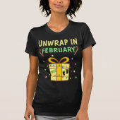 Aangepaste maand Kerst Zwangerschap Aankondiging T-shirt (Voorkant)