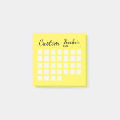 Aangepaste maandelijkse aantekeningen voor aanteke post-it® notes (Voorkant)