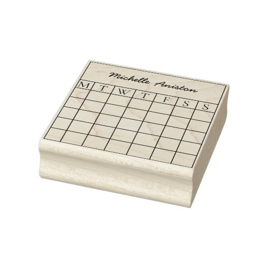 Aangepaste maandelijkse agenda planner rubberstempel (Stempel)