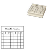 Aangepaste maandelijkse agenda planner rubberstempel (Gestempeld)