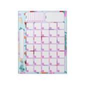 Aangepaste maandelijkse planner | Gezellig boek li Notitieblok (Linkerzijde)