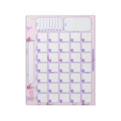 Aangepaste maandelijkse planner | Wildflowers & Bo Notitieblok (Linkerzijde)