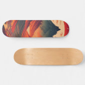 Aangepaste maanlicht berg waterverf persoonlijk skateboard (Horizontaal)