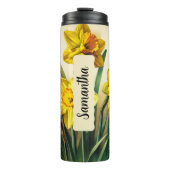 Aangepaste maart Daffodil Tumbler 16oz Gift Thermosbeker (Voorkant)