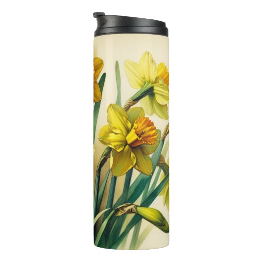 Aangepaste maart Daffodil Tumbler 16oz Gift Thermosbeker (Geroteerd rechts)