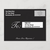 Aangepaste maart tot huwelijk sparen de Datum Aankondigingskaart (Achterkant)