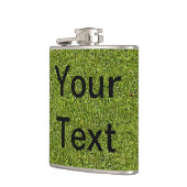 Aangepaste maatkolf met grijze achtergrond heupfles (Links)