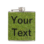 Aangepaste maatkolf met grijze achtergrond heupfles (Voorkant)