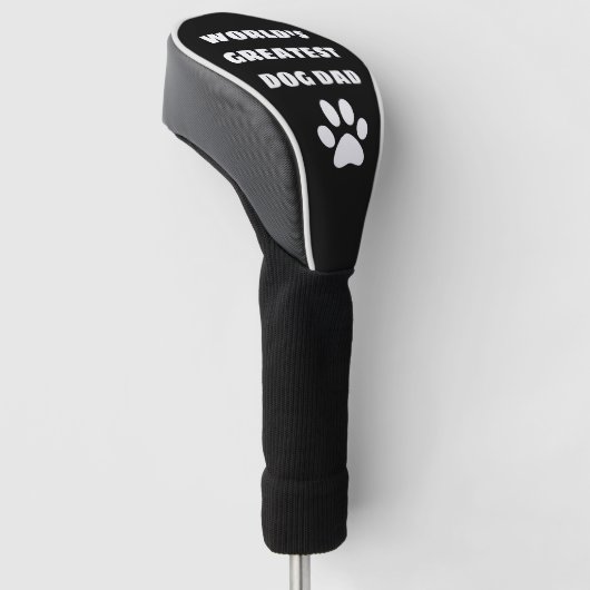 Aangepaste maatstekst van de grootste hond van de golfheadcover (Schuin)
