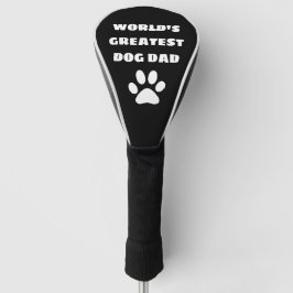 Aangepaste maatstekst van de grootste hond van de  golfheadcover