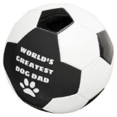 Aangepaste maatstekst van de grootste hond van de  voetbal (Drie kwart)