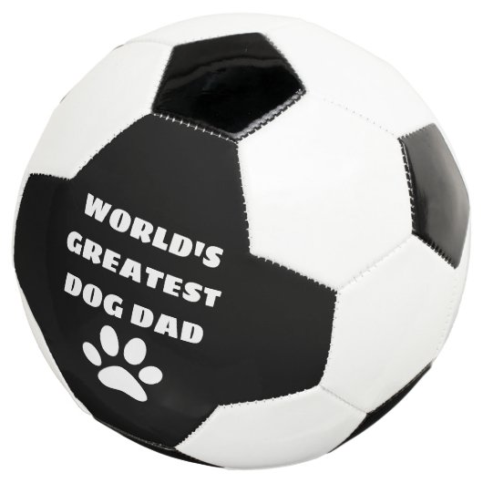 Aangepaste maatstekst van de grootste hond van de  voetbal (Drie kwart)