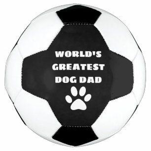 Aangepaste maatstekst van de grootste hond van de voetbal