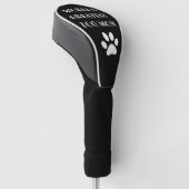 Aangepaste maatstekst voor mam van de grootste hon golfheadcover (Schuin)