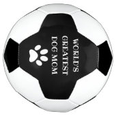 Aangepaste maatstekst voor mam van de grootste hon voetbal (Gedraaid)