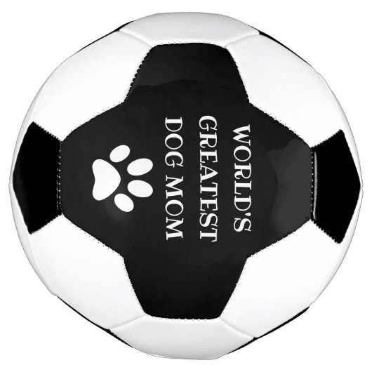 Aangepaste maatstekst voor mam van de grootste hon voetbal (Gedraaid)