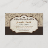 Aangepaste Macaron Chocolade Cupcake Bakery Store Visitekaartje (Achterkant)