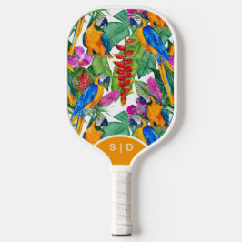 Aangepaste MacAw Orchidee Witte Pickleball Paddle