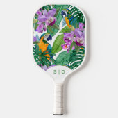 Aangepaste MacAw Orchidee Zomer Pickleball Paddle (Achterkant)