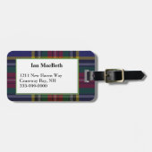 Aangepaste MacBeth Tartan Plaid Bagagelabel (Voorkant horizontaal)