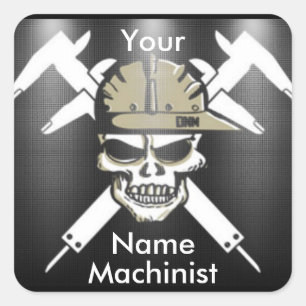 Aangepaste machinist Sticker