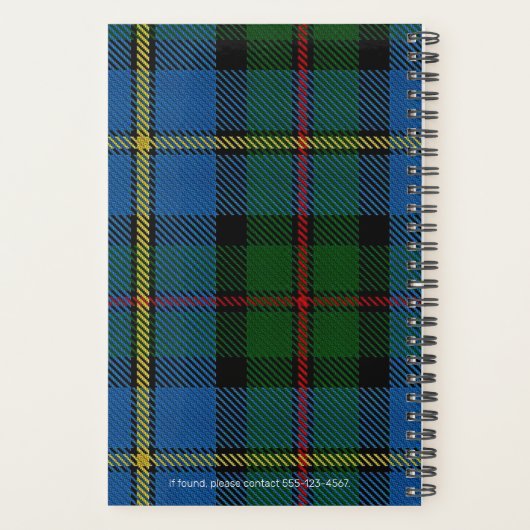 Aangepaste MacLeod Clan Dunvegan Castle Maandelijk Planner (Achterkant)
