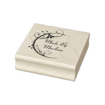 Aangepaste 'made by'-houten stempel