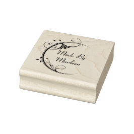 Aangepaste 'made by'-houten stempel