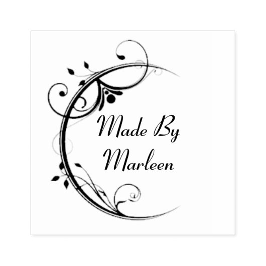 Aangepaste 'made by'-houten stempel (Afrduk)