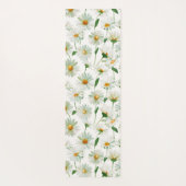 Aangepaste madeliefjes waterverf bloempatroon yogamat (Achterkant)