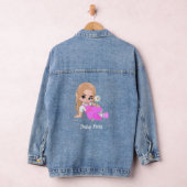 Aangepaste madeliefjesfee denim jacket (Hangar)
