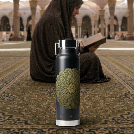 Aangepaste Madinah Gouden Rozet Islamitische Monog Waterfles