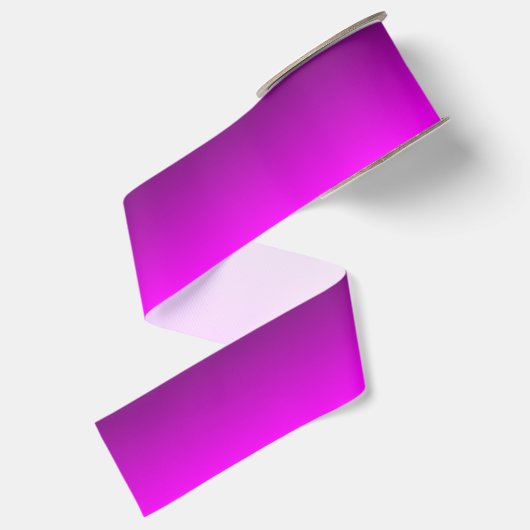 Aangepaste Magenta Ombre Grosgrain Lint (Achterkant)